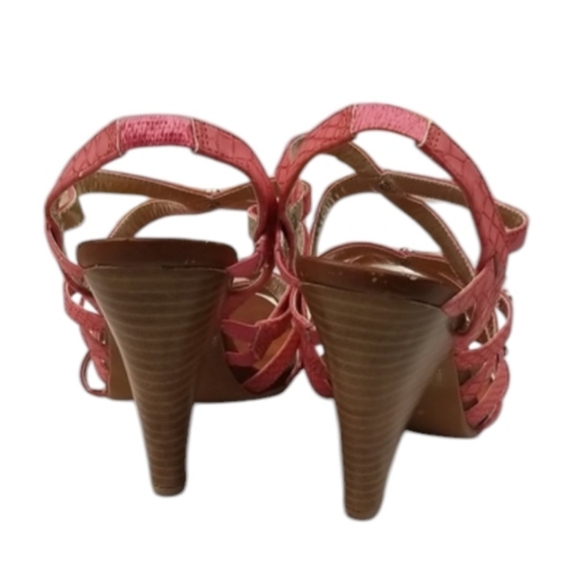 Matt Bernson Special Project sz 8 peachy sandal with strap interest - Picture 2 of 7